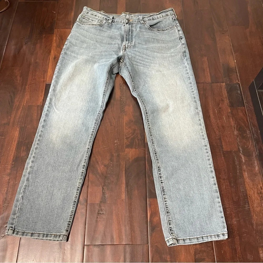 Levis Strauss Signature S67 Athletic Men's Straight Leg Blue Jeans 34 X 32